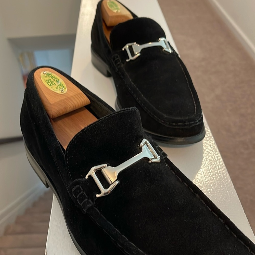 Stacey Adams Mens BLACK Loafers & Slip Ons. SLIGHTLY Worn. Size 9.5 M